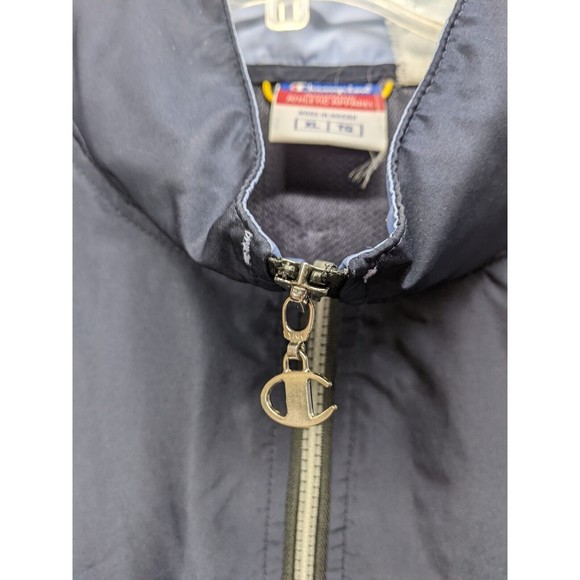 Champion Mens Windbreaker Jacket Navy Polyester Size XL - Picture 8 of 10